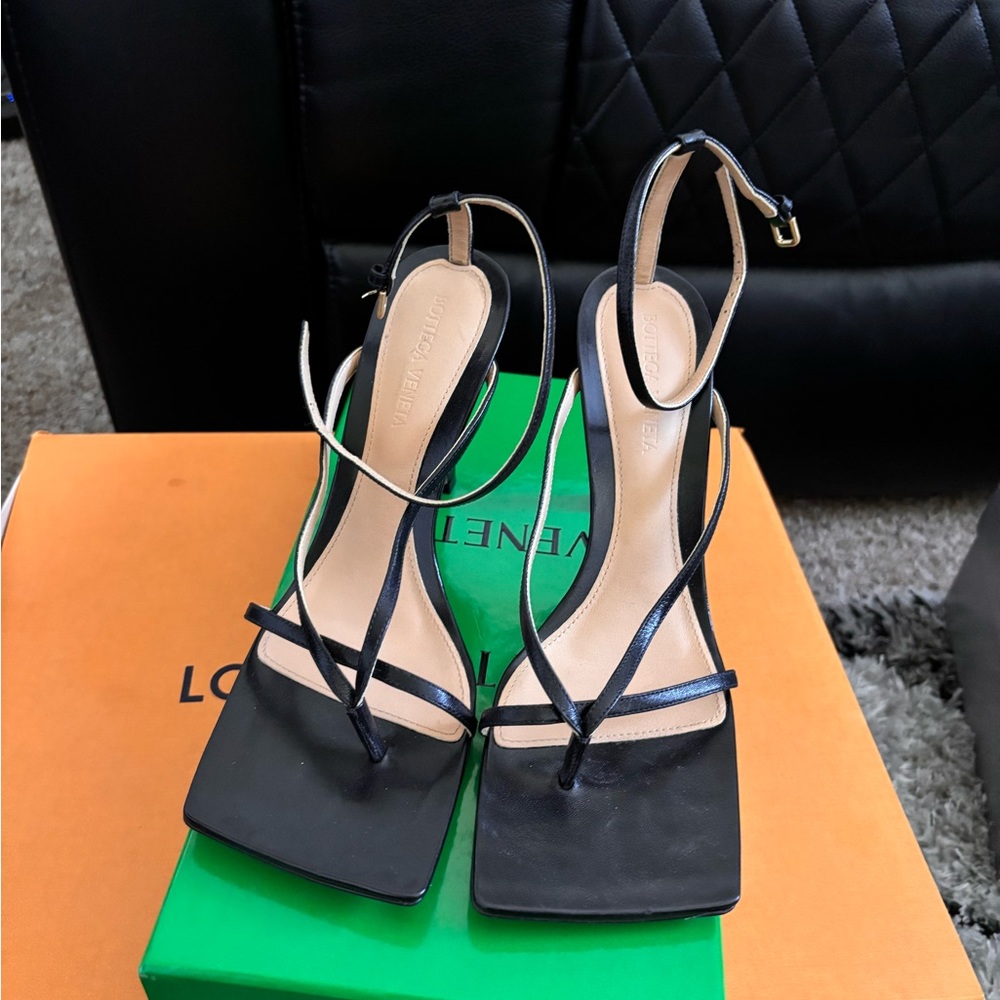 worn only once.. authentic… Multi Strap Stretch High-Heel Sandals-bottega veneta